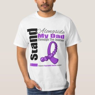 Camiseta Cinta del viaje para el cáncer pancreático (pap