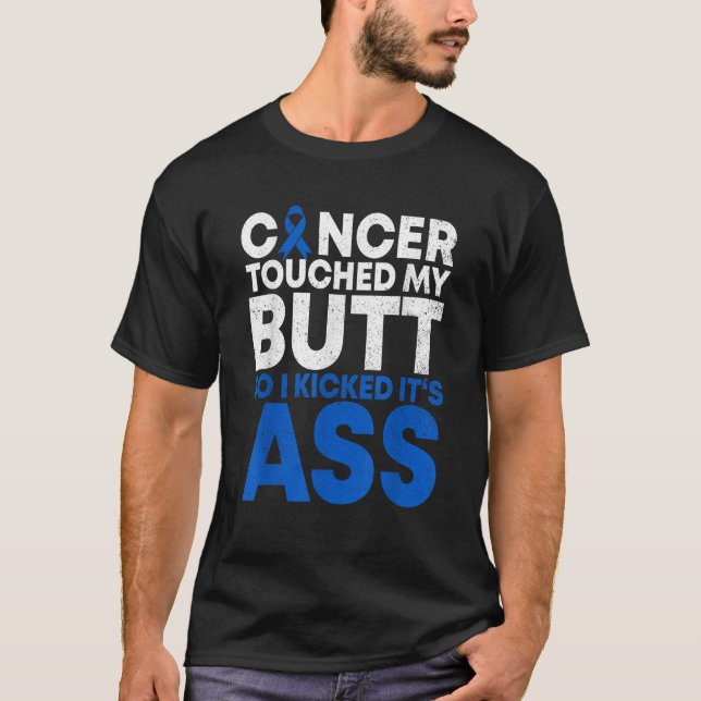 Camiseta Cinta divertida para la prevención de cáncer de co (Anverso)