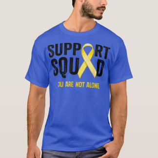 Camiseta Cinta dorada de apoyo a la sensibilización sobre e