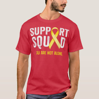 Camiseta Cinta dorada de apoyo a la sensibilización sobre e