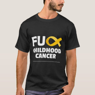 Camiseta Cinta dorada para la concienciación sobre el cánce