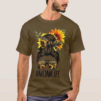 Camiseta Cinta floral de girasol de la vida de mamá, famili