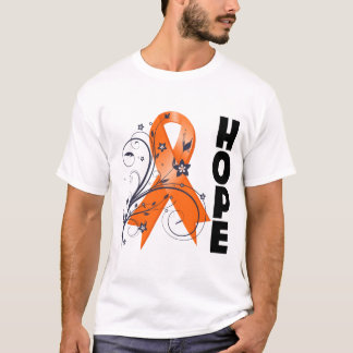 Camiseta Cinta floral de la esperanza de la esclerosis