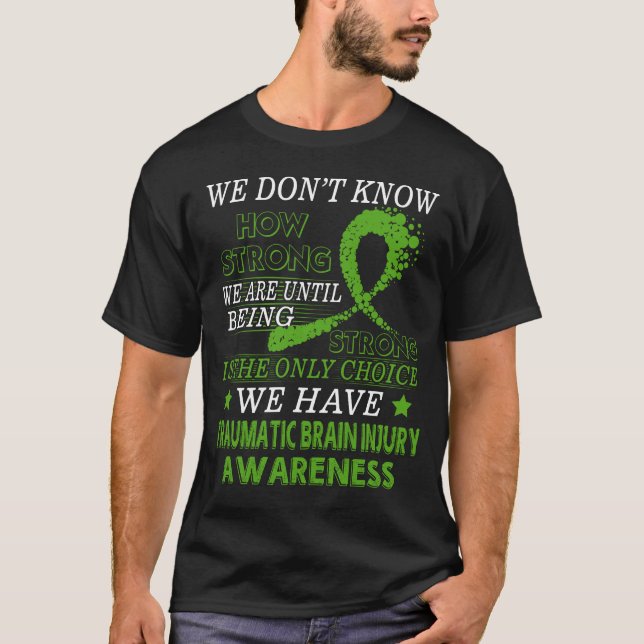 Camiseta Cinta fuerte de la conciencia del verde de la (Anverso)