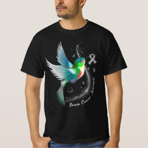 Camiseta Cinta gris Hummingbird Concienciación sobre el cán