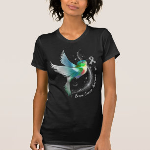 Camiseta Cinta gris Hummingbird Concienciación sobre el cán