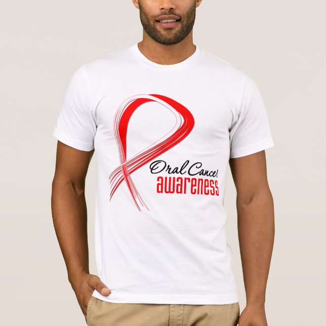 Camiseta Cinta gruesa para la toma de conciencia sobre el c (Anverso)