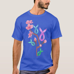 Camiseta Cinta guerrera contra el cáncer de Sakura contra e
