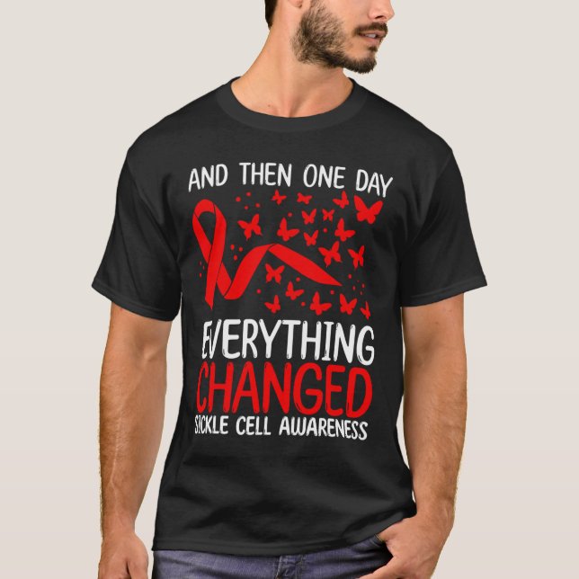Camiseta Cinta guerrera lucha contra la anemia falciforme (Anverso)