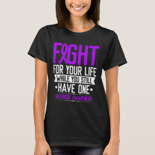 Camiseta Cinta Lucha por tu vida Conciencia de sobredosis