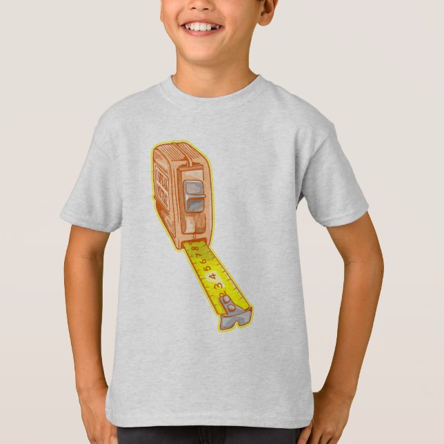 Camiseta Cinta medida métrica sistema de medición de cinta (Anverso)