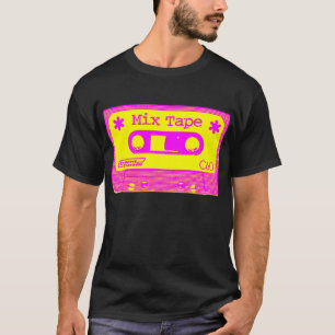 Camiseta Cinta mixta psicodélica - magenta y amarilla