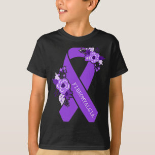 Camiseta Cinta Morada de Apoyo a la Conciencia Tamaño de Bo