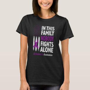Camiseta Cinta morada de apoyo de la familia lucha contra l