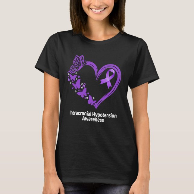 Camiseta Cinta Morada de Conciencia de la Hipotensión Intra (Anverso)