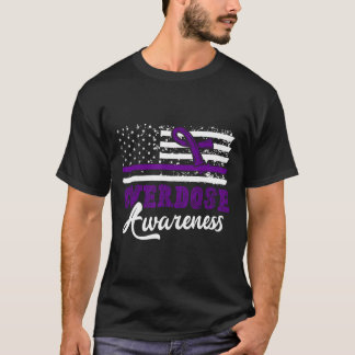 Camiseta Cinta Morada de Conciencia sobre Sobredosis Adicci