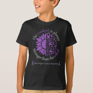 Camiseta Cinta morada para la conciencia ginecológica del 