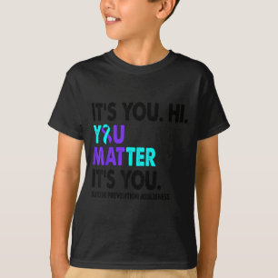 Camiseta Cinta Morada Teal de Prevención de Conciencia Impo