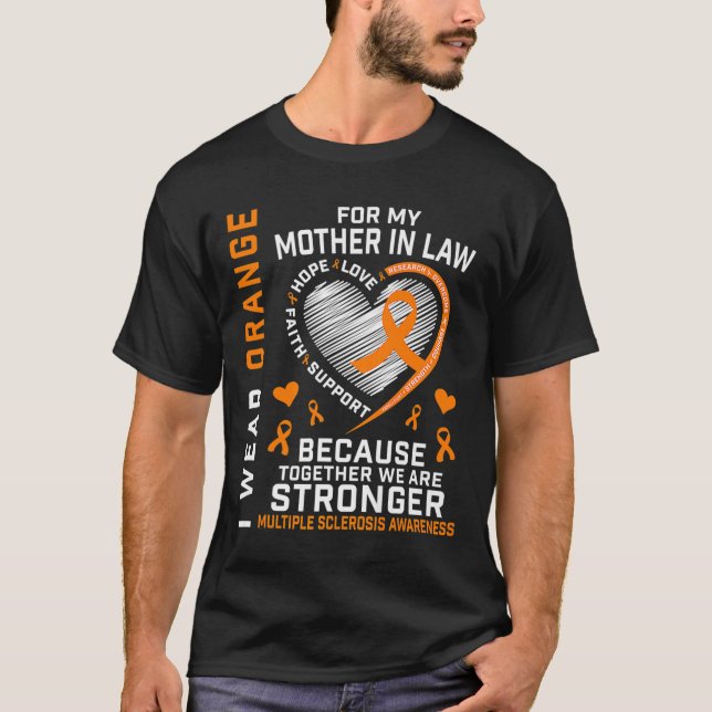 Camiseta Cinta Ms Mother In Law Múltiple Esclerosis Awarene (Anverso)