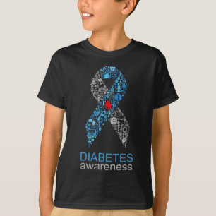 Camiseta Cinta mundial de sensibilización sobre la diabetes