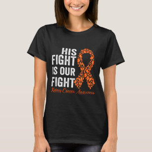 Camiseta Cinta naranja de apoyo a sobrevivientes de cáncer 