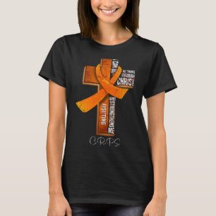Camiseta Cinta naranja de concienciación sobre Crps Cruz cr