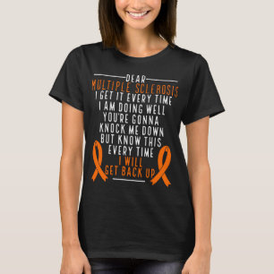 Camiseta Cinta Naranja de respuesta a la esclerosis múltip