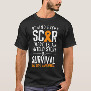 Camiseta Cinta naranja Detrás De Cada Sobreviviente Rsd Crp