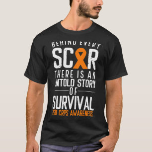 Camiseta Cinta naranja Detrás De Cada Sobreviviente Rsd Crp