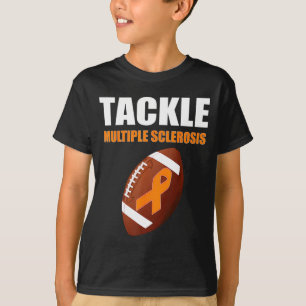 Camiseta Cinta Naranja Fútbol Conciencia de Esclerosis Múlt