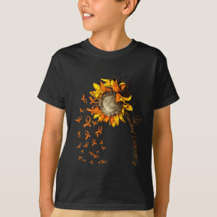 Camiseta Cinta Naranja Girasol de Concienciación sobre Rsdc