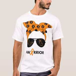 Camiseta Cinta naranja Guerrero del Cáncer de Riñón Bandana
