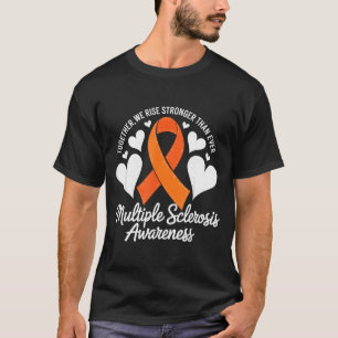 Camiseta Cinta Naranja Nos Levantamos Más Fuertes Esclerosi