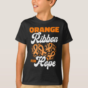 Camiseta Cinta Naranja para la Esperanza de Conciencia sobr