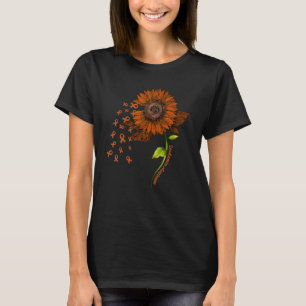 Camiseta Cinta naranja y Mes de Concienciación sobre Leucem
