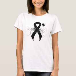 Camiseta Cinta negra con mariposa