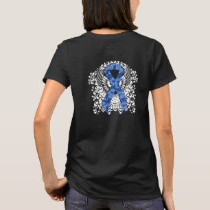 Camiseta Cinta paisley azul con alas