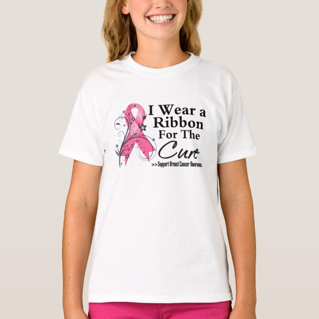 Camiseta Cinta Para La Cura - Cáncer De Mama (Anverso)