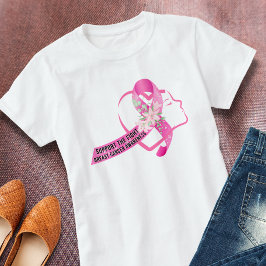 Camiseta Cinta para la toma de conciencia sobre el cáncer d