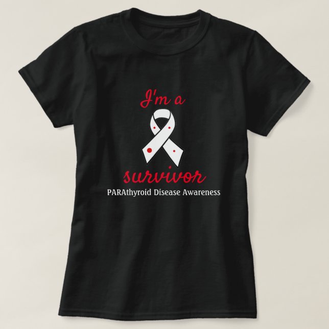 Camiseta Cinta paratiroides de la conciencia del (Diseño del anverso)