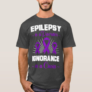 Camiseta Cinta púrpura de Día Epiléptico de Guerrero Epilép