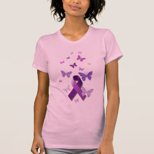 Camiseta Cinta púrpura de la conciencia