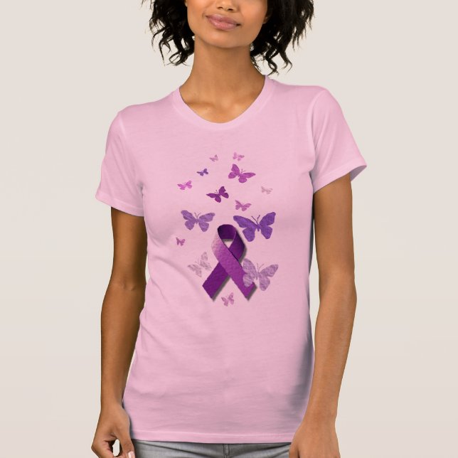 Camiseta Cinta púrpura de la conciencia (Anverso)