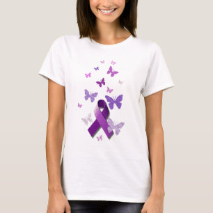 Camiseta Cinta púrpura de la conciencia