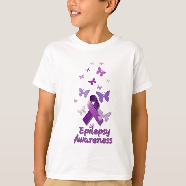 Camiseta Cinta púrpura de la conciencia: Epilepsia (Anverso)