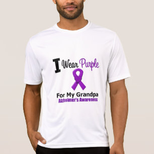 Camiseta Cinta púrpura de la enfermedad de Alzheimer para