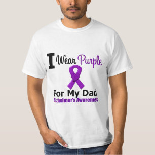 Camiseta CINTA PÚRPURA de la enfermedad de Alzheimer PARA