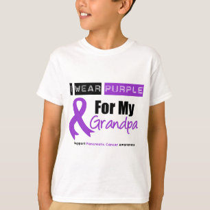 Camiseta Cinta púrpura del cáncer pancreático para mi