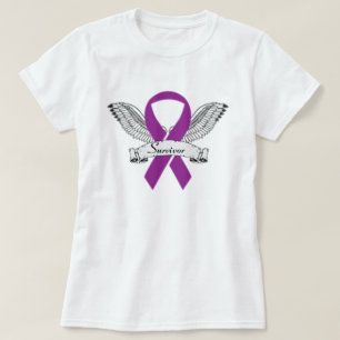 Camiseta Cinta púrpura del superviviente