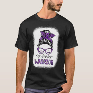 Camiseta Cinta púrpura desordenada guerrera de bollo Epilep